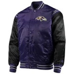 Baltimore Ravens Enforcer Purple/Black Satin Jacket
