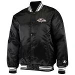 Baltimore Ravens Locker Room Black Satin Jacket