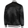 Baltimore ravens starter locker room black satin varsity jacket 2