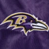 Baltimore ravens starter prime time twill satin varsity jacket 3