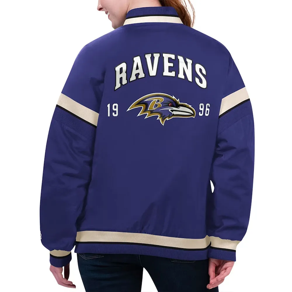 Baltimore ravens tournament purple varsity jacket