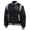 Baltimore ravens wear by erin andrews womens bomber jacket black 1