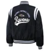Baltimore ravens wear by erin andrews womens bomber jacket black 2