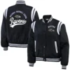 Baltimore ravens wear by erin andrews womens bomber jacket black 3