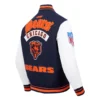 Best of mens chicago bears ribbed bomber jacket