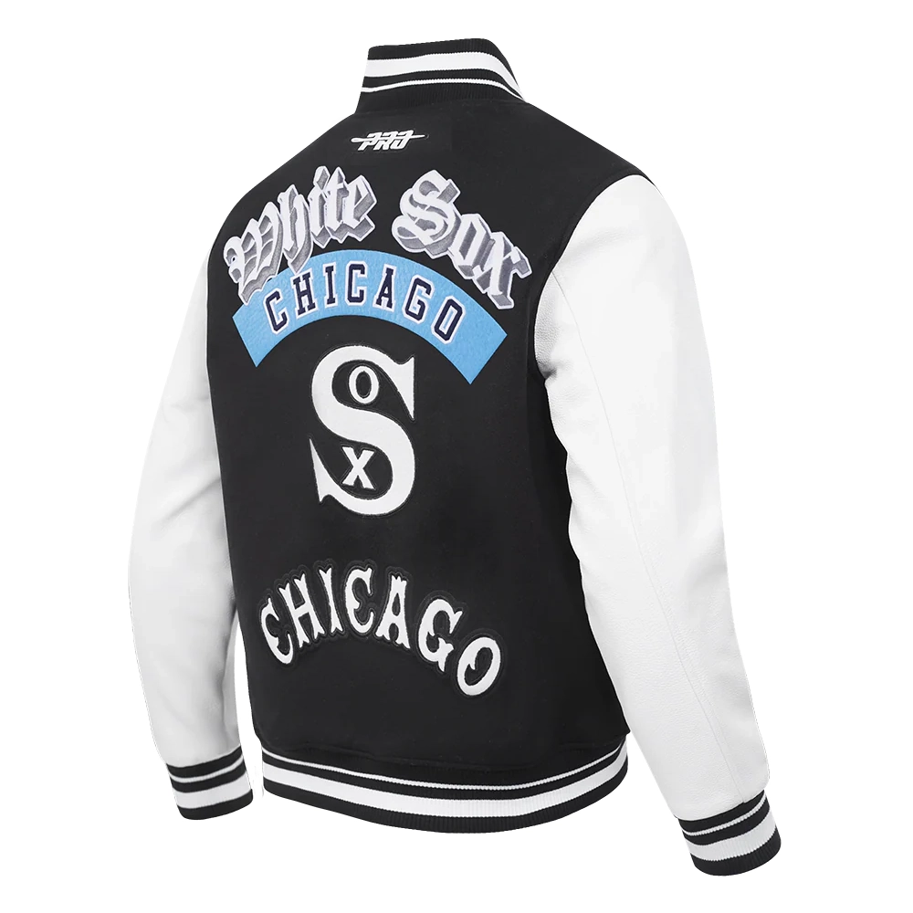 Best of mens chicago white sox ribbed bomber jacket