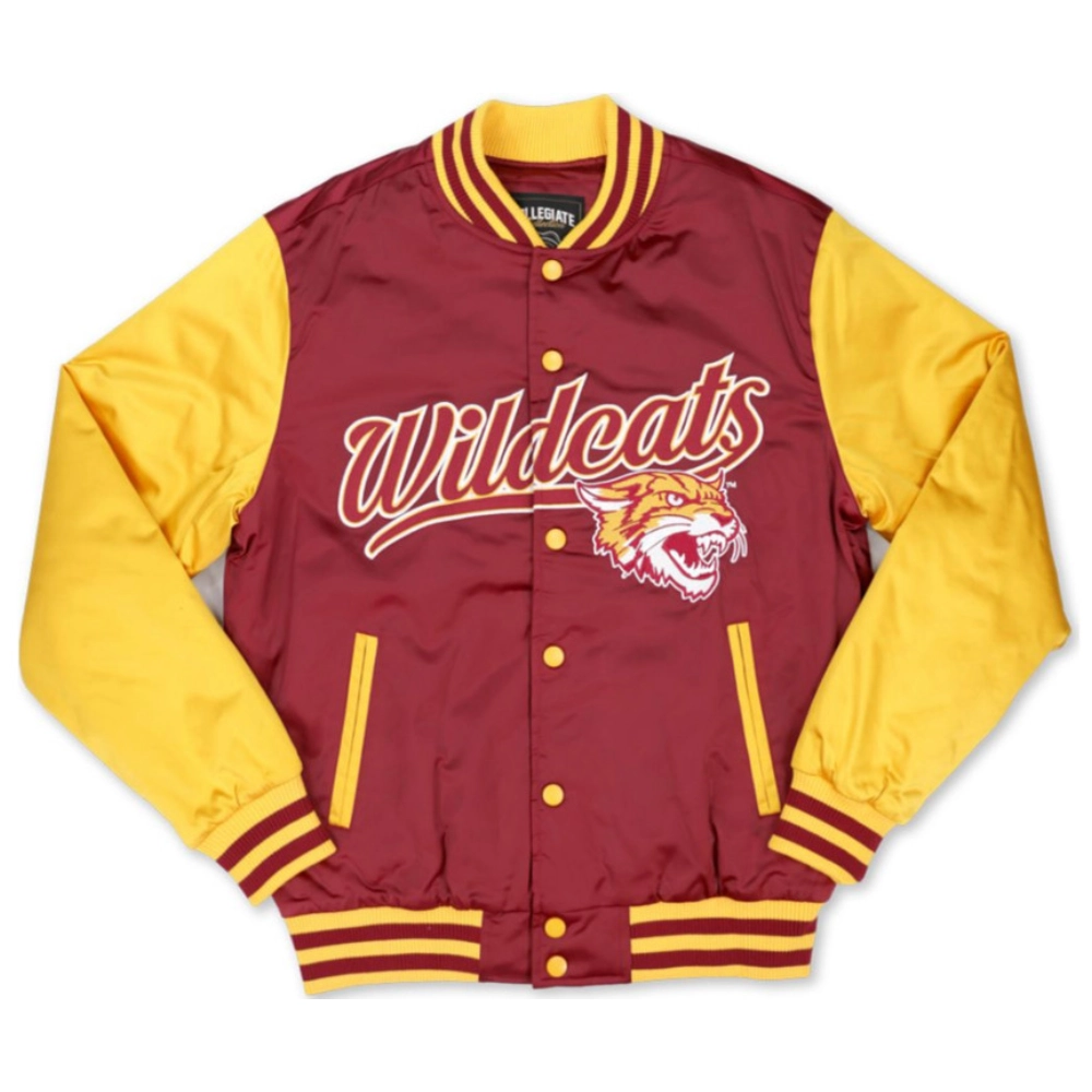 Bethunecookman wildcats baseball full snap satin varsity jacket