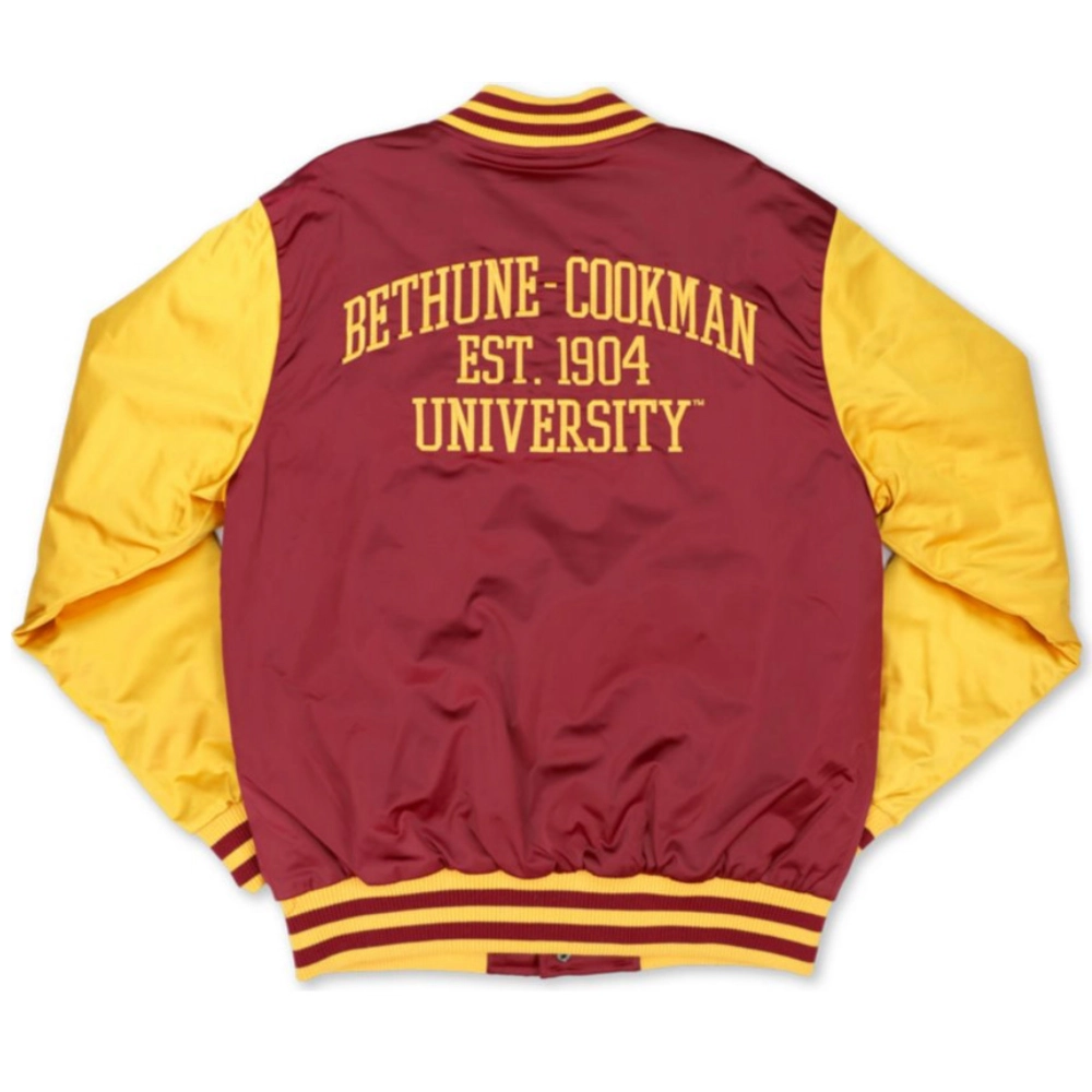 Bethunecookman wildcats baseball full snap varsity jacket