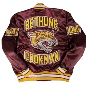 Bethunecookman wildcats classic campus remix satin jacket