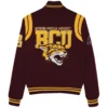 Bethunecookman wildcats full snap wool bomber varsity jacket
