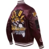 Bethunecookman wildcats homecoming knitted maroon satin