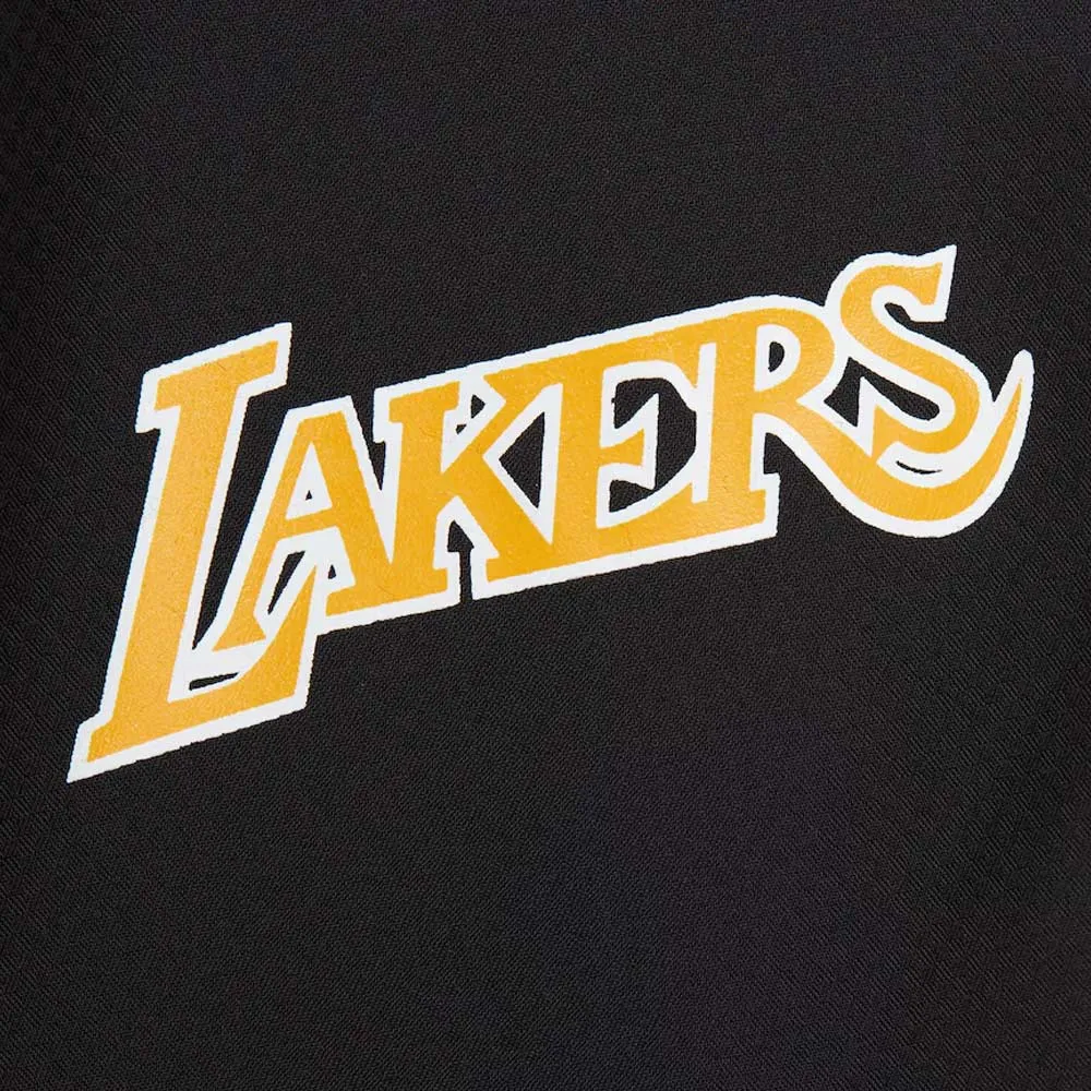 Black la lakers coaches satin jacket