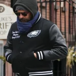 NYC Philadelphia Eagles Bradley Cooper Wool/Leather Jacket