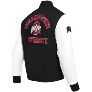 Black ohio state buckeyes classic jacket