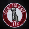 Black out detroit red wings varsity jacket
