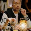 Blackaf black and white letterman jacket