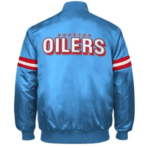 Blue houston oilers retro jacket