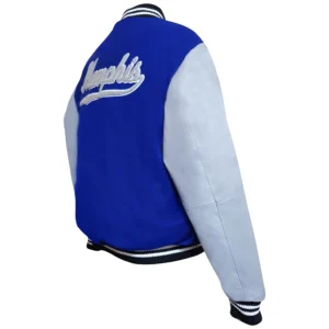 Blue memphis tigers graduate varsity jacket