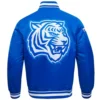 Blue tennessee state tigers script tail satin jacket