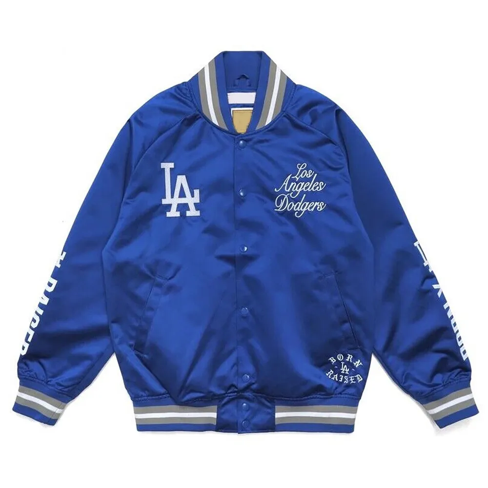 Born raised la dodgers post season jacket