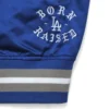 Born raised post season los angeles dodgers satin jacket