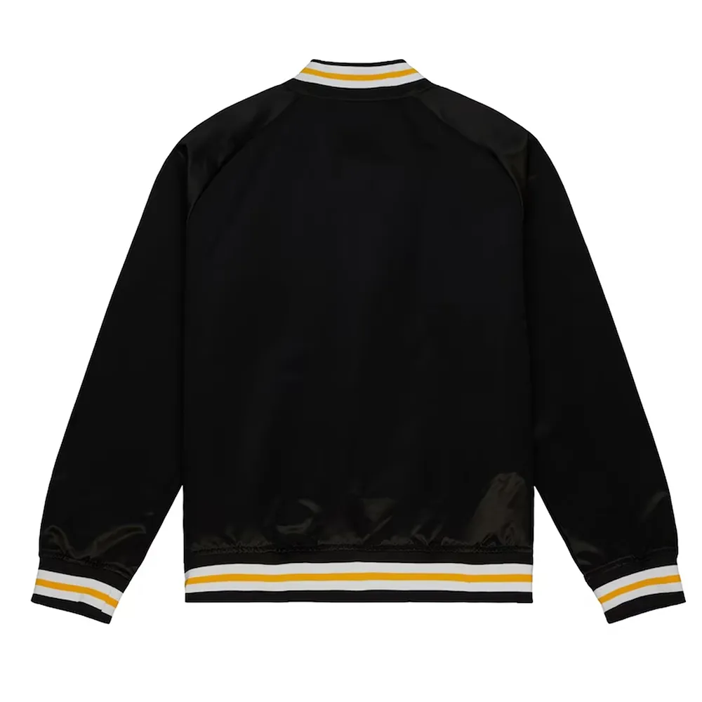 Boston bruins 100th anniversary black satin jacket