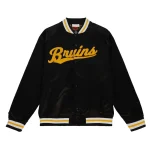 Boston Bruins 100th Anniversary Black Satin Jacket