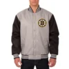 Boston bruins front hit polyester jacket