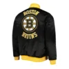 Boston bruins heavyweight full snap black jacket