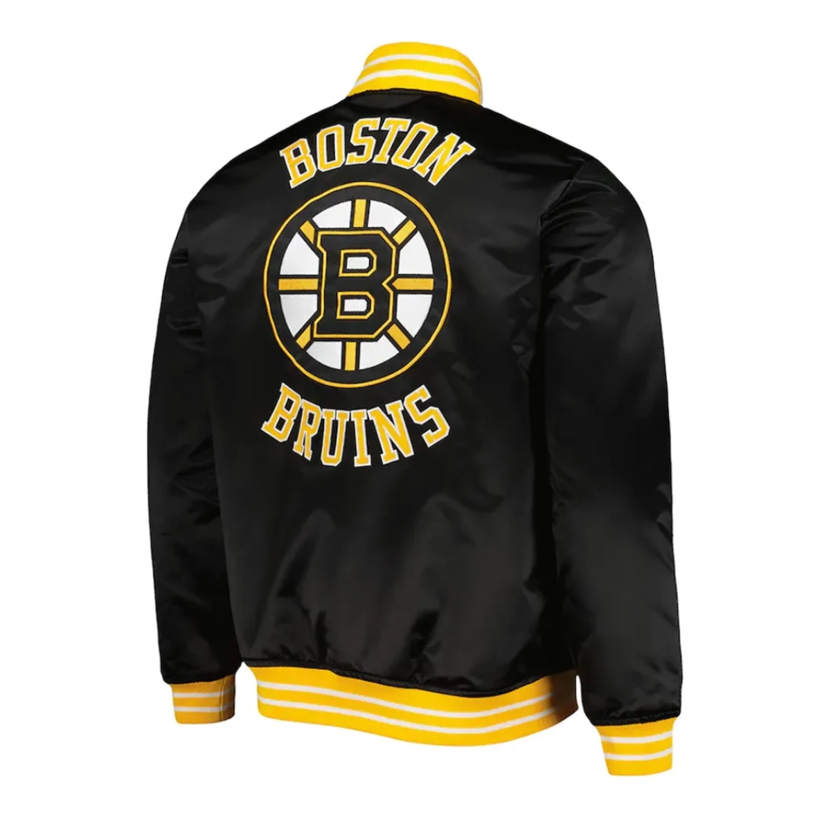 Boston bruins heavyweight full snap black jacket
