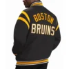 Boston bruins tailback black cotton jacket