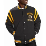 Boston Bruins Tailback Black Cotton Jacket