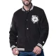 Boston celtics blackout corduroy varsity jacket