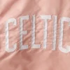 Boston celtics full snap pink jacket
