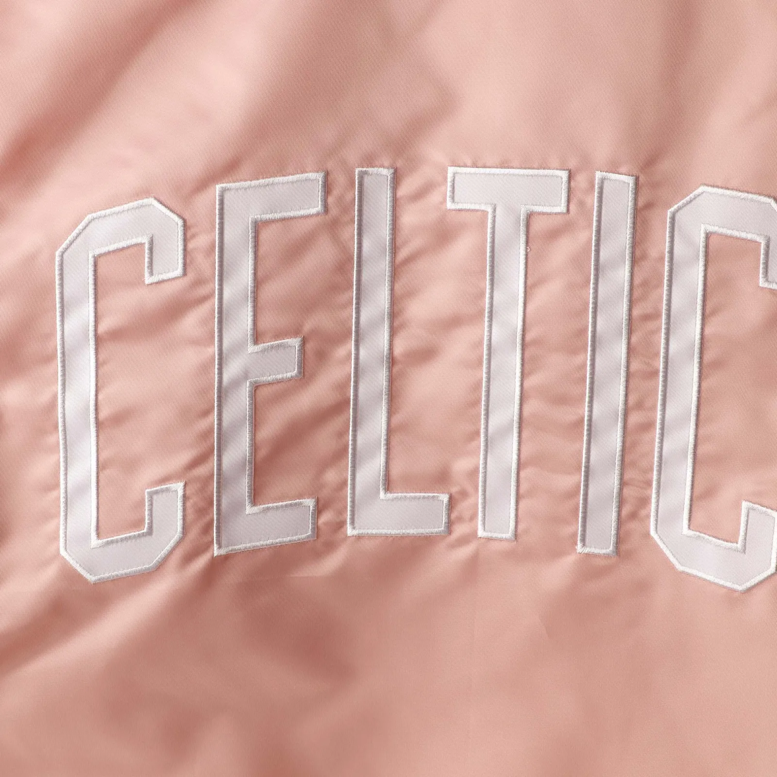 Boston celtics full snap pink jacket