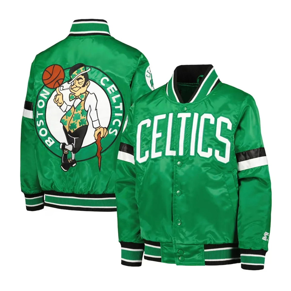 Boston celtics home game varsity jacket