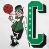 Boston celtics mashup full snap satin varsity jacket white 4