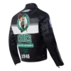Boston celtics moto cafe racer jacket
