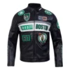 Boston celtics moto jacket