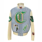 Boston Celtics Old English Wool/Leather Jacket