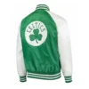 Boston celtics point guard satin varsity jacket
