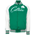Boston Celtics Prime Time Green/White Satin Jacket