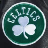 Boston celtics pro prep black wool and leather varsity jacket 8