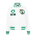 Boston Celtics Women's Retro Classic White Satin Jacket