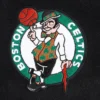 Boston celtics script tail black and white varsity jacket 6