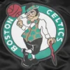 Boston celtics script tail black satin varsity jacket 5