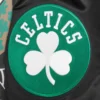 Boston celtics script tail black satin varsity jacket 6