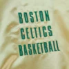 Boston celtics team og 20 full zip satin varsity jacket gold 4