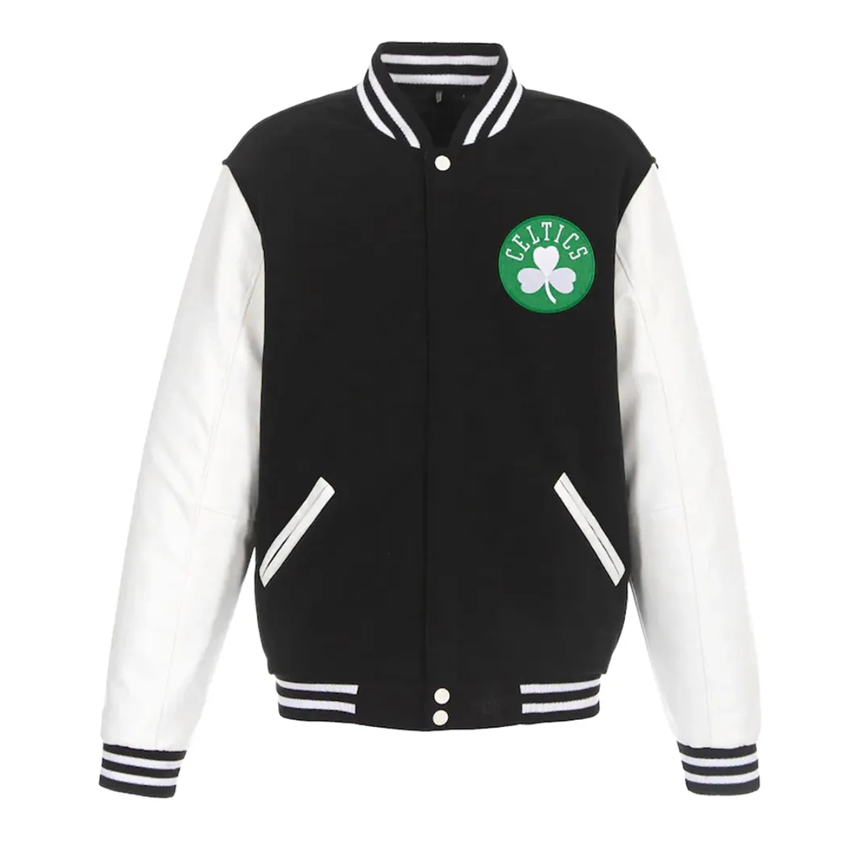 Boston celtics two tone varsity jacket