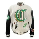 Boston Celtics Old English Wool/Leather Jacket